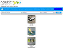 Tablet Screenshot of nautic-occasions.com